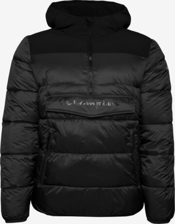 Champion Authentic Athletic Apparel Winter Jacket in Black: front
