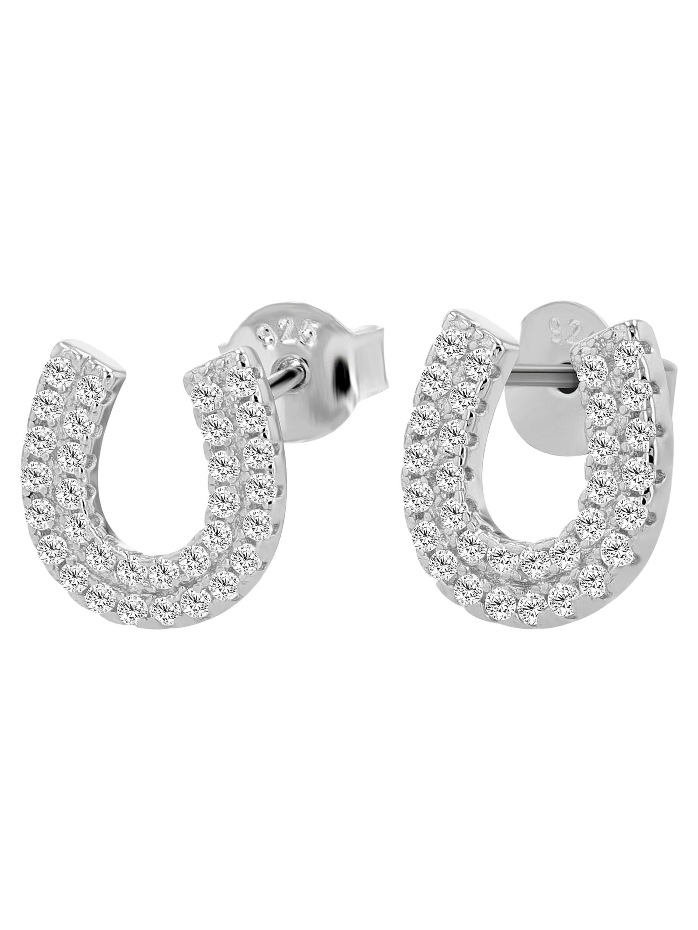 Akzent Ohrringe 'Rani, 925 Sterlingsilber, langlebig'‌‌‌‌‌‌‌‌ in Silber