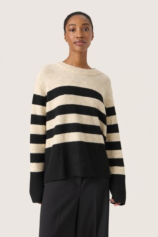 SOAKED IN LUXURY - Jersey en beige: frente