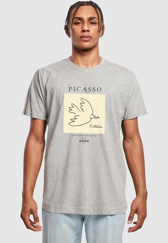 Merchcode Shirt 'Apoh - Picasso Dove' in Grey: front