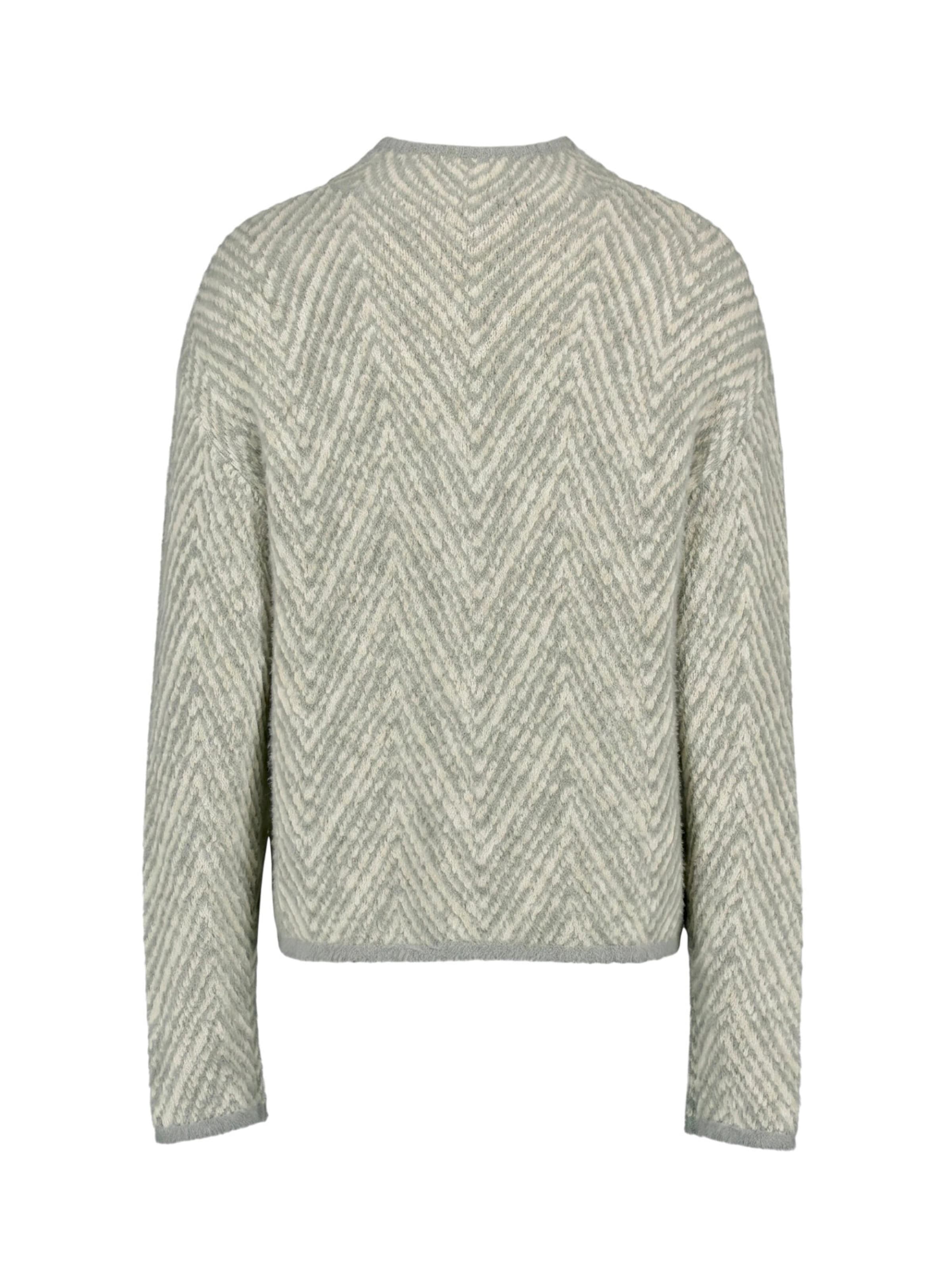 zero Strickpullover mit Muster in Beige