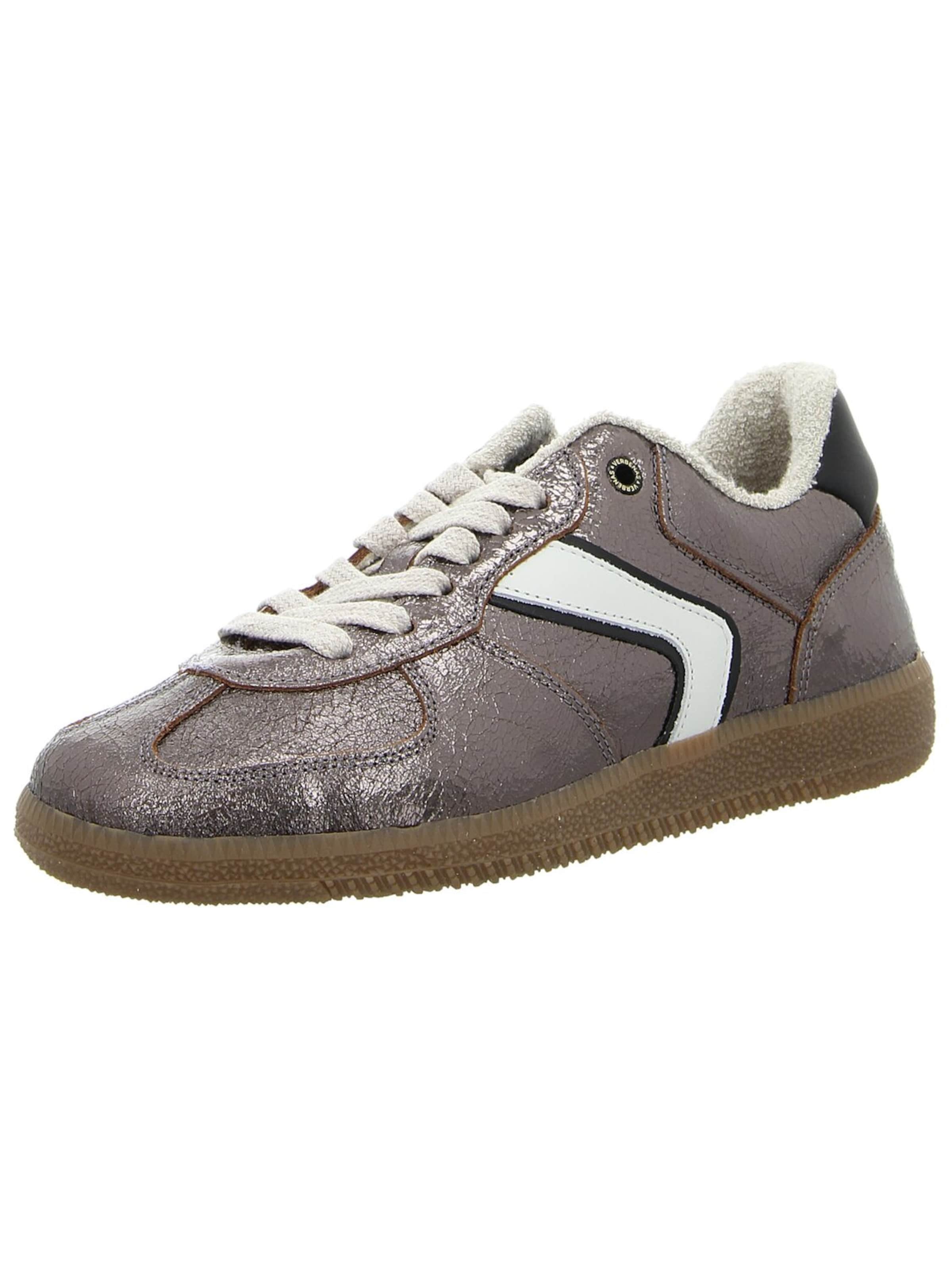 VERBENAS Athletic Lace-Up Shoes in Silver: front