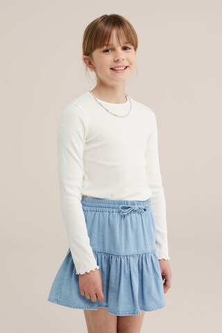 melns WE Fashion T-Krekls: no priekšpuses