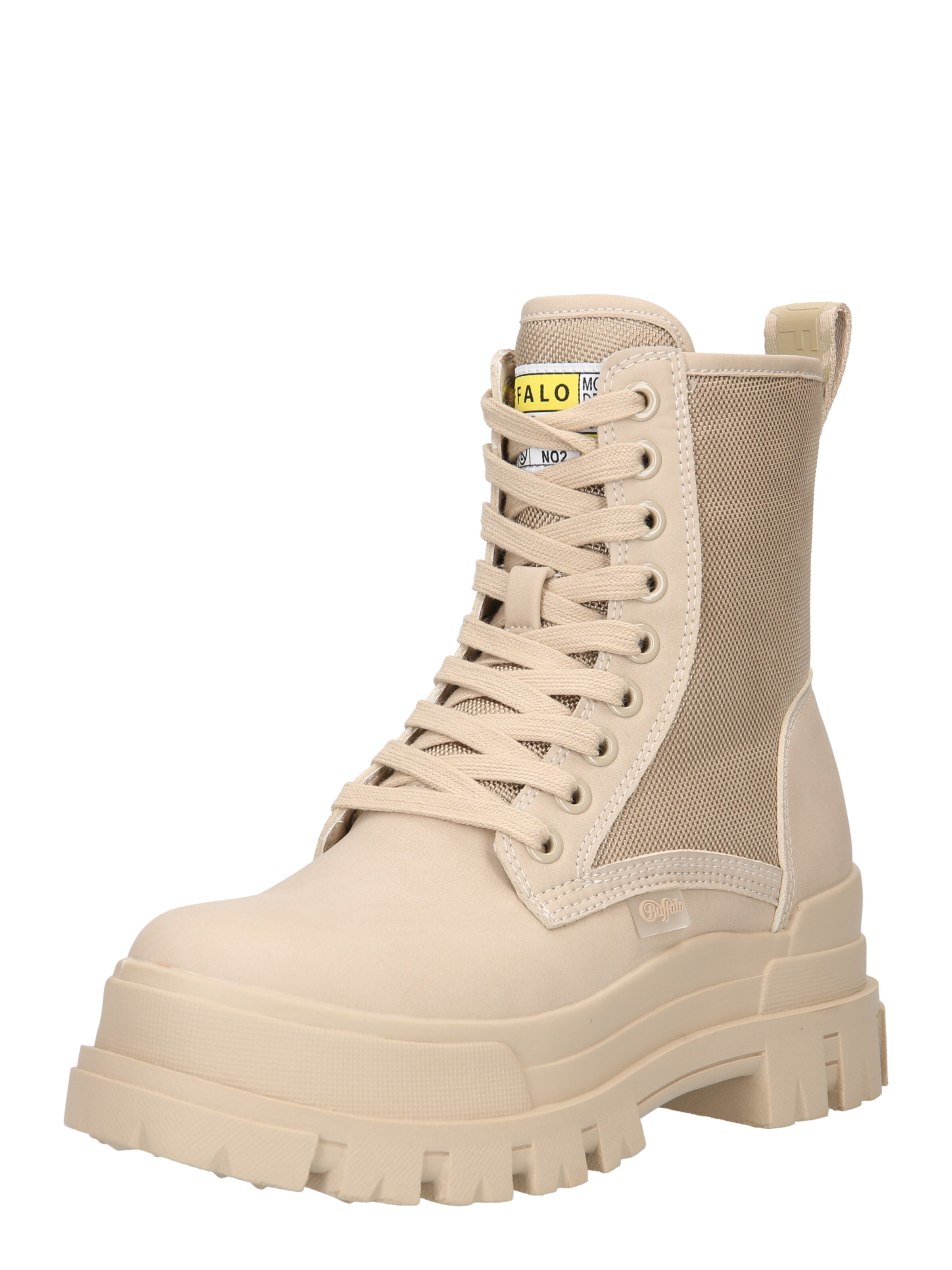 BUFFALO Veterlaarsjes 'Aspha Com2' in Beige: voorkant