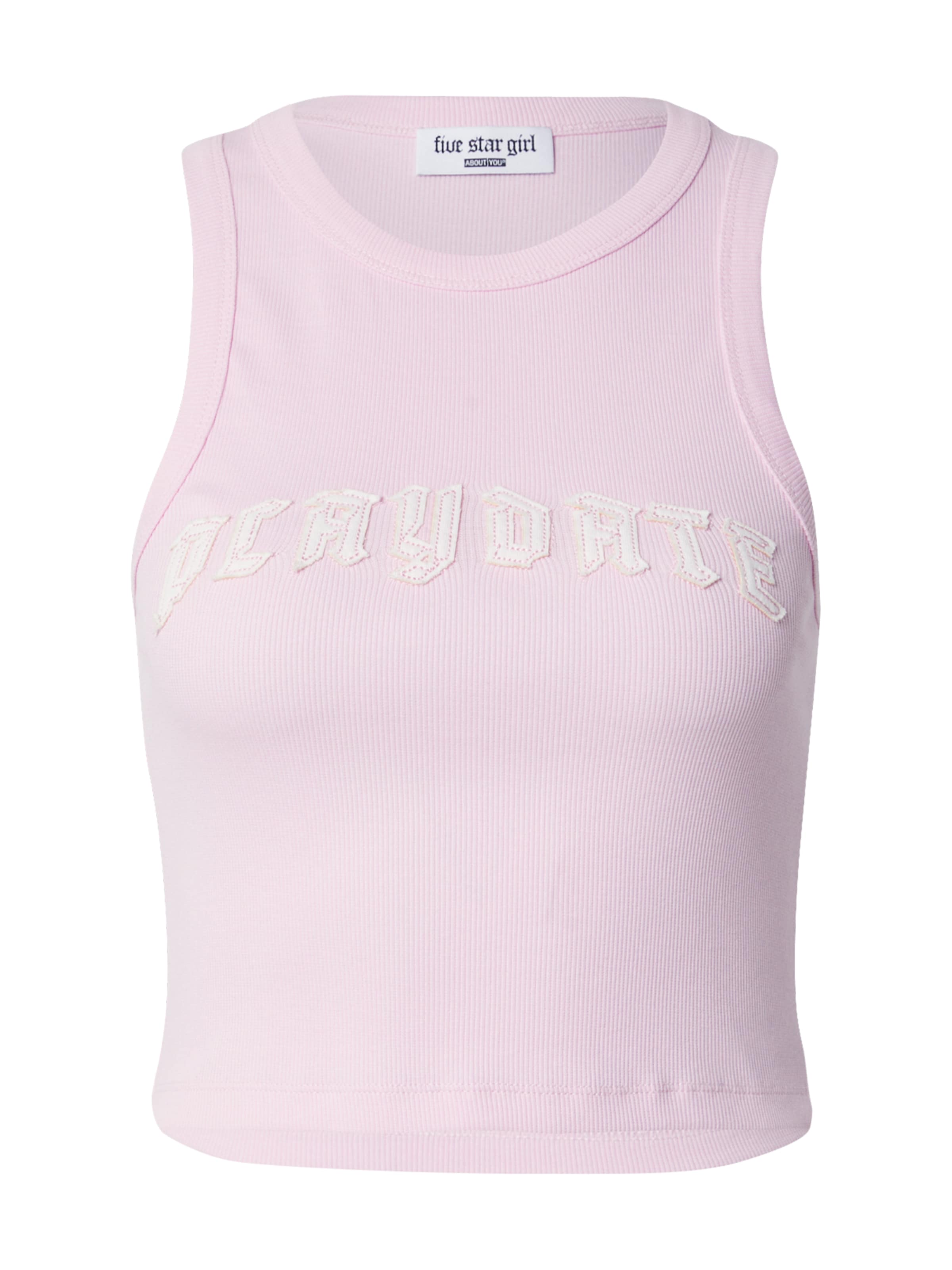 FIVE STAR GIRL Top in Pink: front