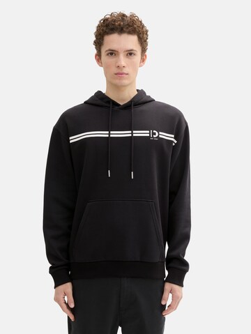 TOM TAILOR DENIM - Sudadera en negro: frente