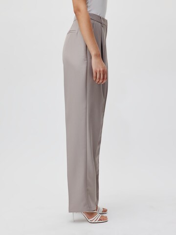 LeGer by Lena Gercke Loose fit Trousers with creases 'Simona' in Beige