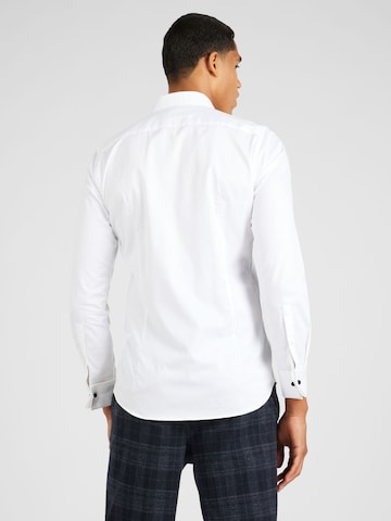 JOOP! - Slim Fit Camisa 'Pitu' em branco