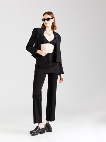 DRYKORN Regular Trousers with creases 'BET' in Black