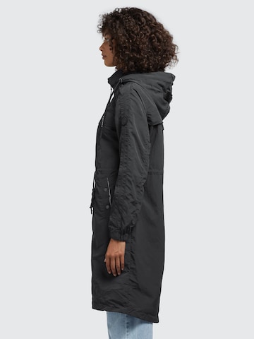 khujo Ανοιξιάτικο και φθινοπωρινό παλτό 'Voya3' σε μαύρο
