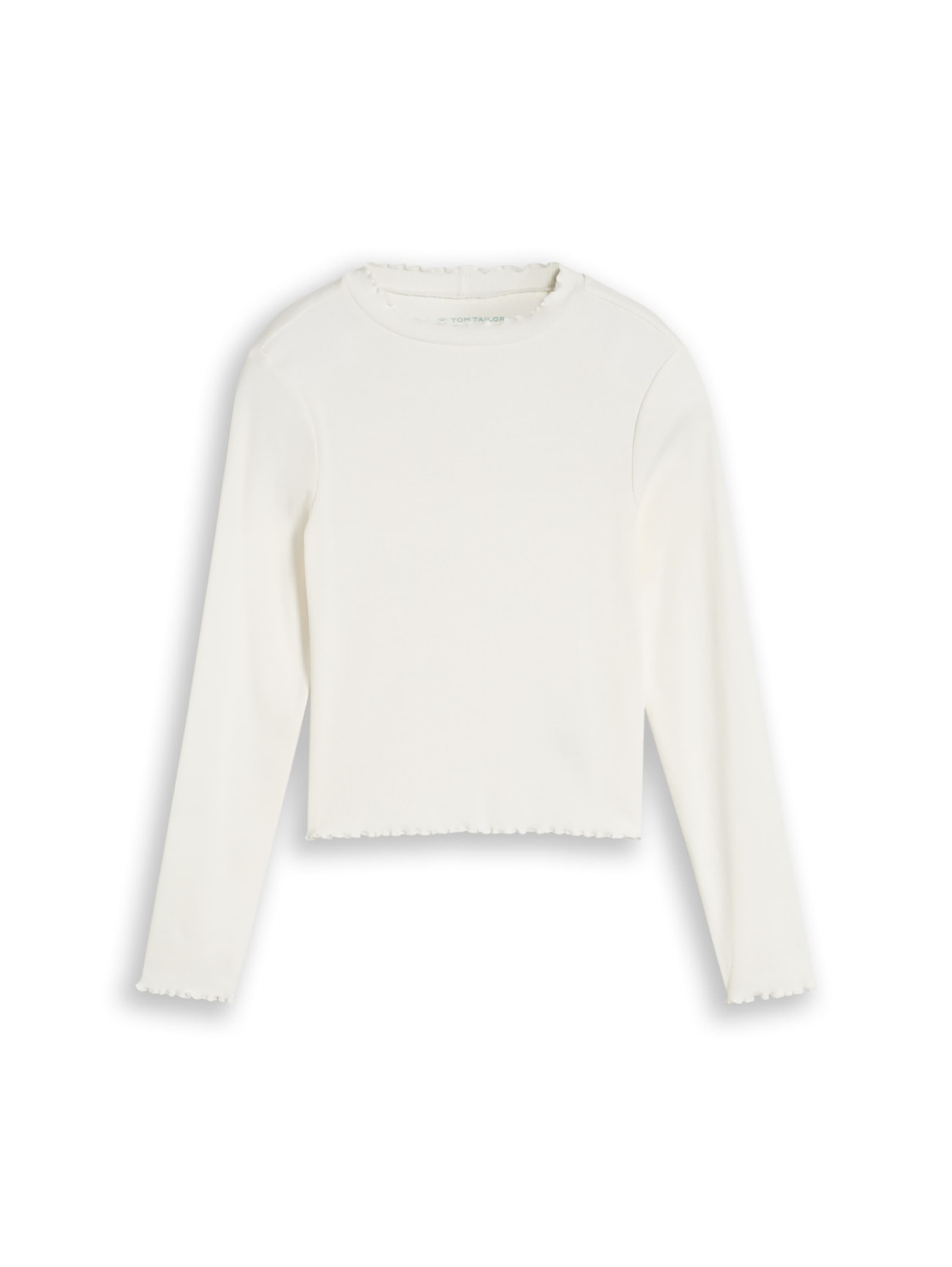 TOM TAILOR Shirt in Wit: voorkant