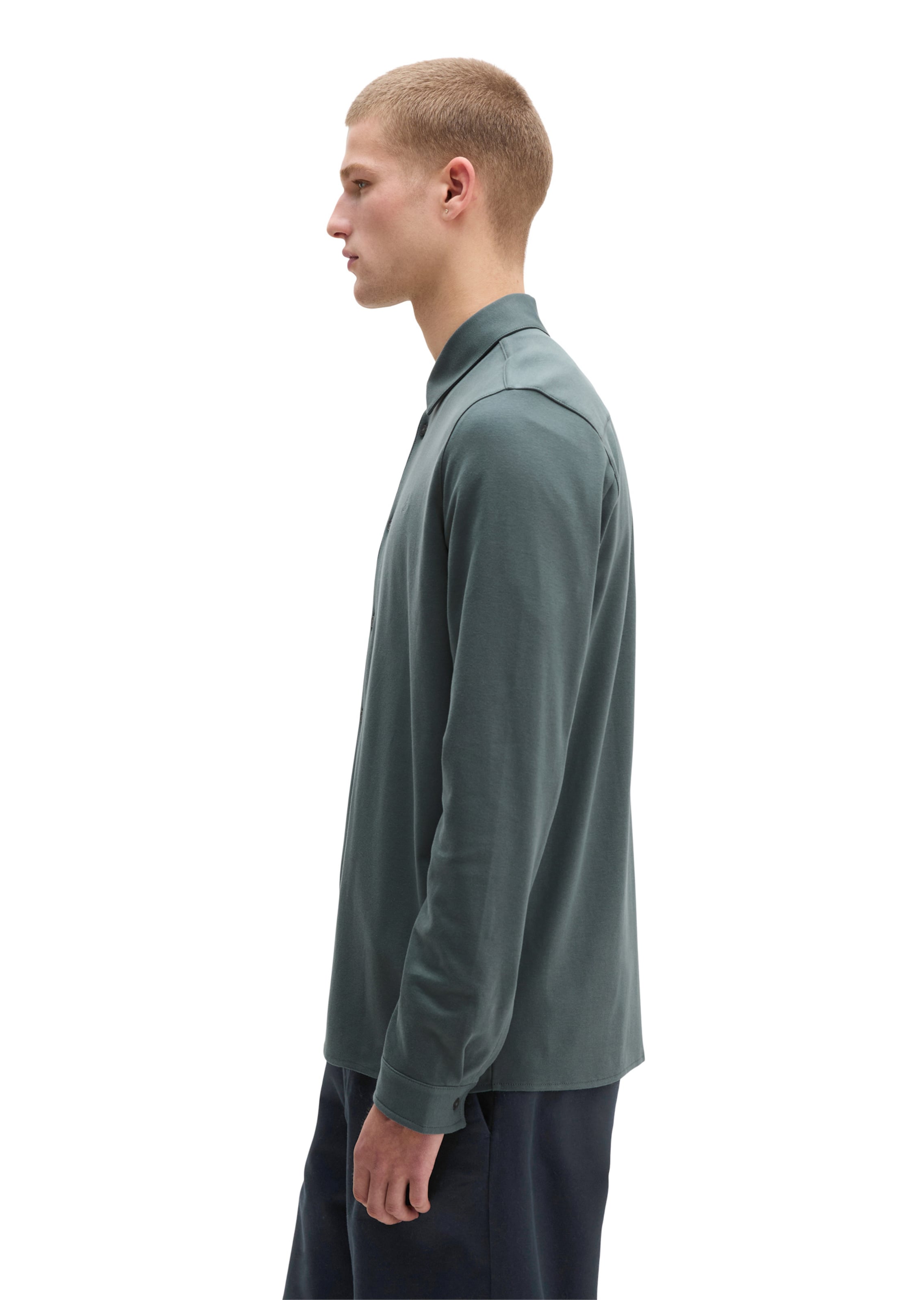 Marc O'Polo Regular fit Button Up Shirt in Grey