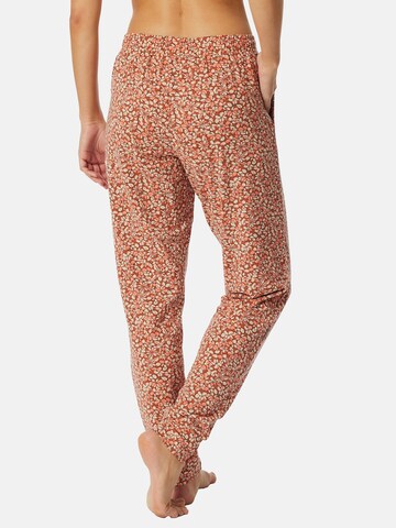 SCHIESSER - Pantalón de pijama ' Mix & Relax ' en naranja