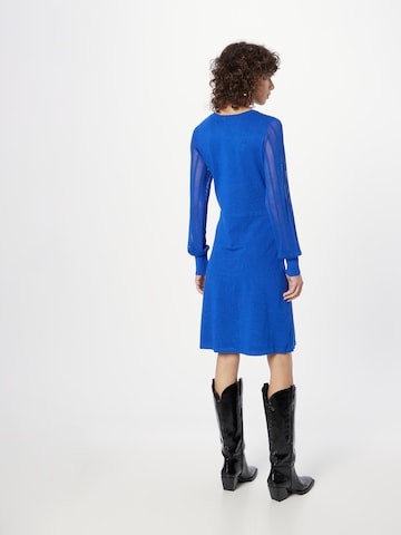 Wallis Gebreide jurk 'Pointelle' in Blauw