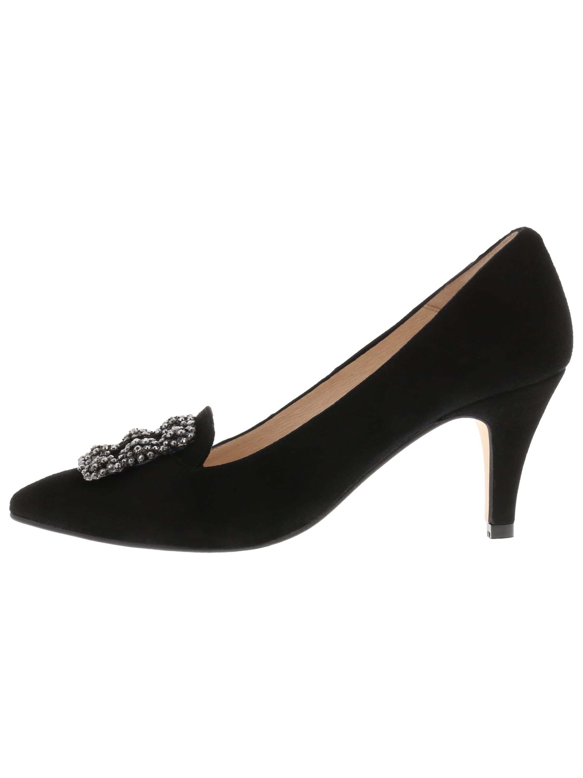 XAVER LUIS Schuhmanufaktur Pumps 'MARCIA - mit Strass-Schmuck' in 36 in Black, Item view