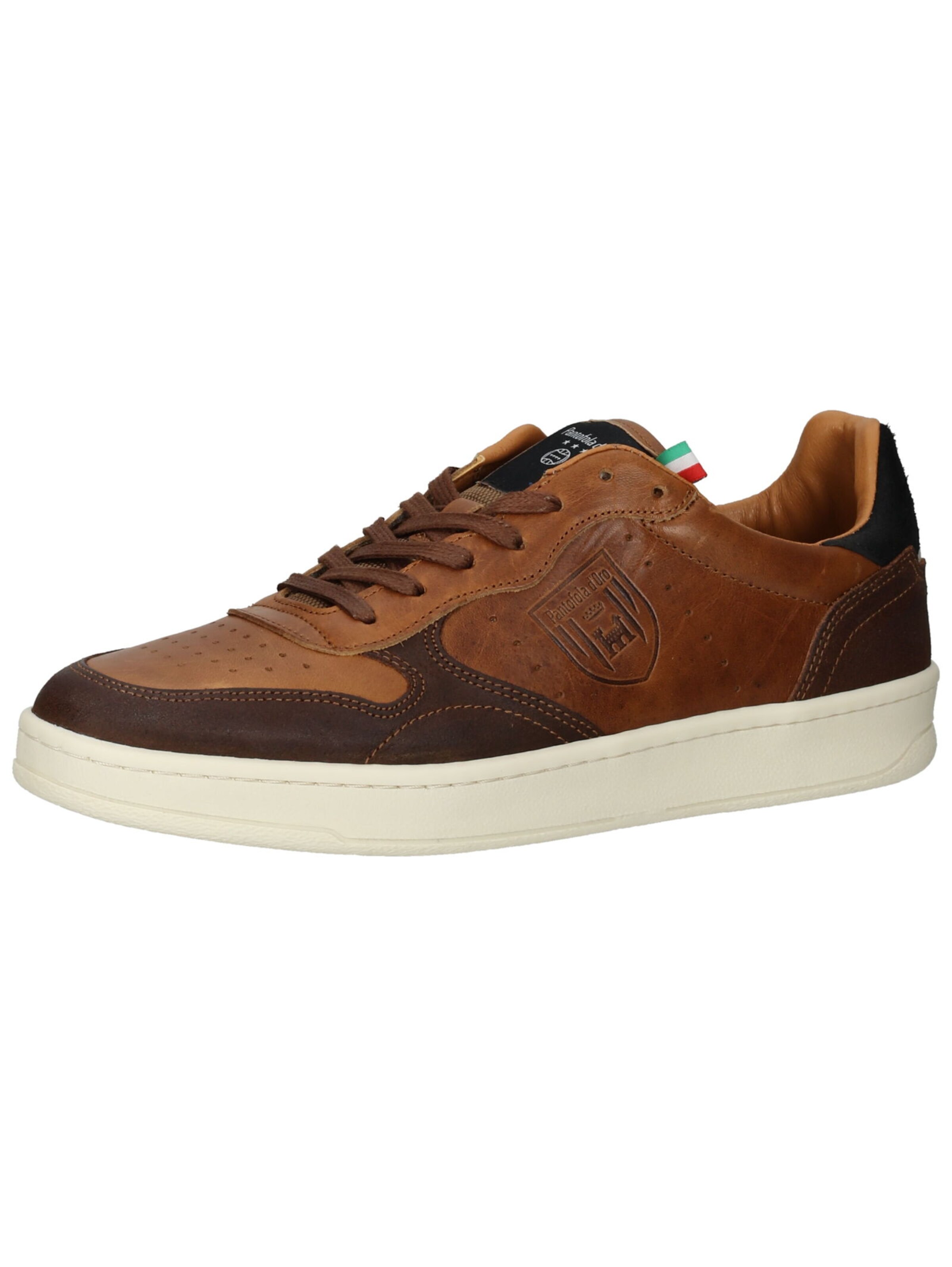 Baskets basses PANTOFOLA D'ORO en marron : devant