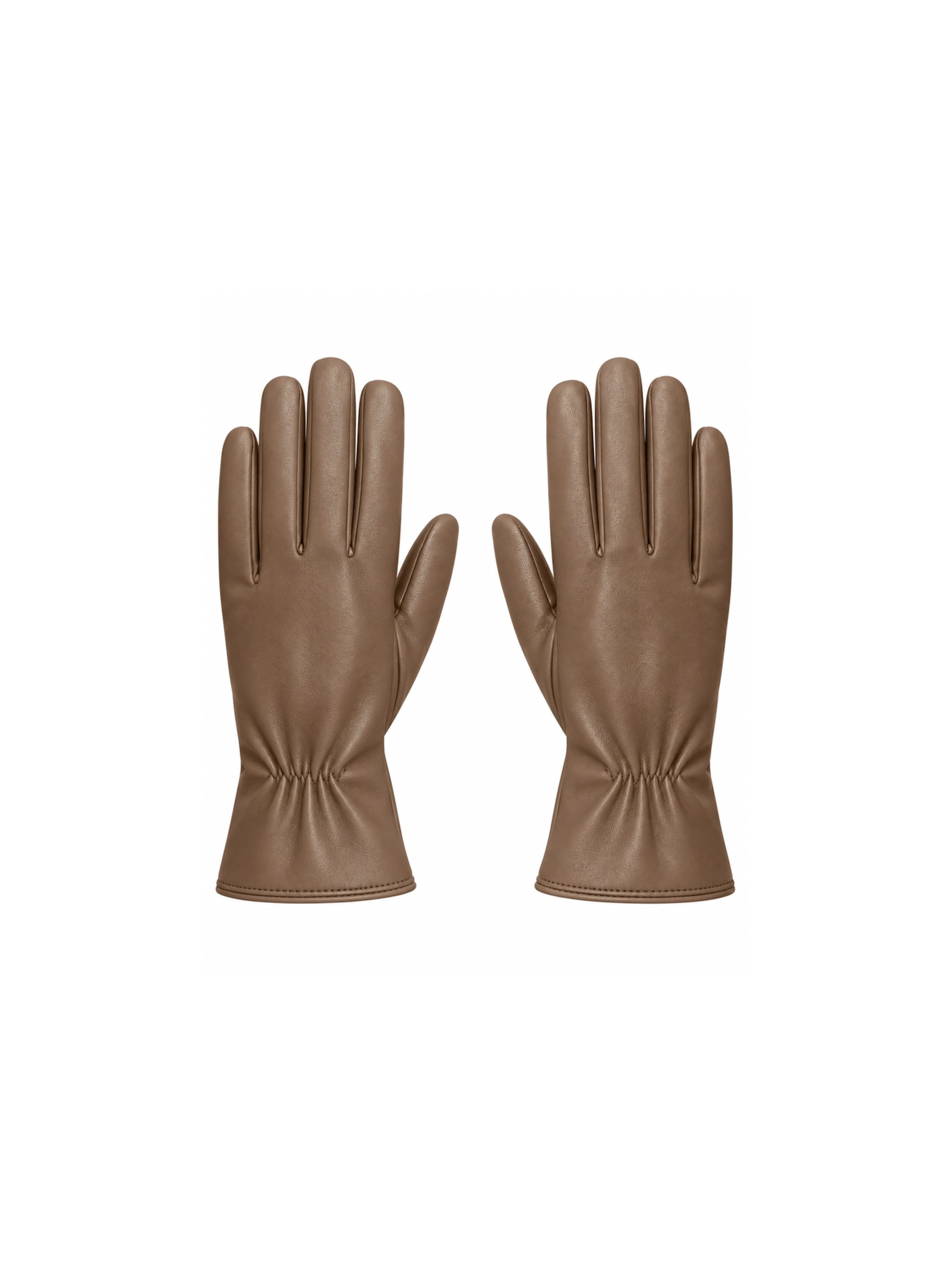 millane - Guantes con dedos en marrón: frente