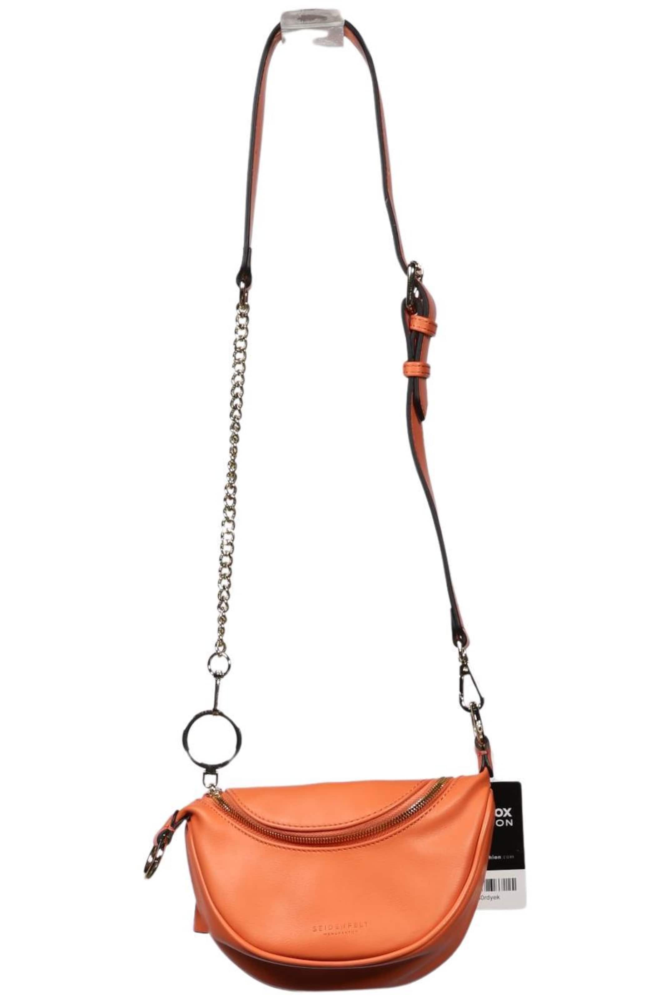 Seidenfelt Handtasche klein One Size in Orange: Vorderseite