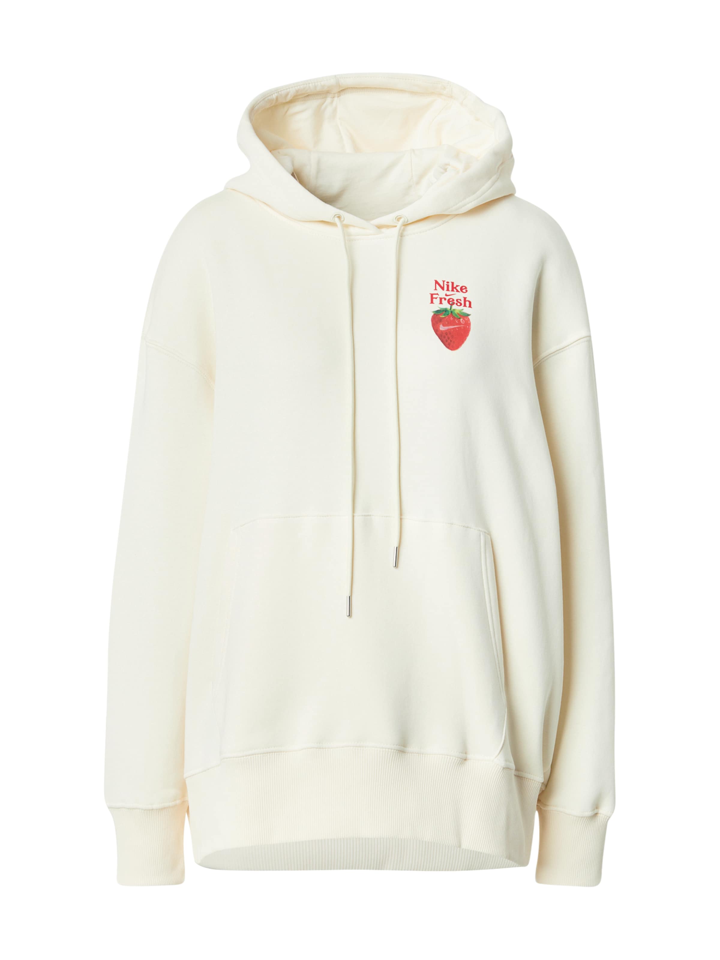 Bluză de molton de la Nike Sportswear pe alb: față