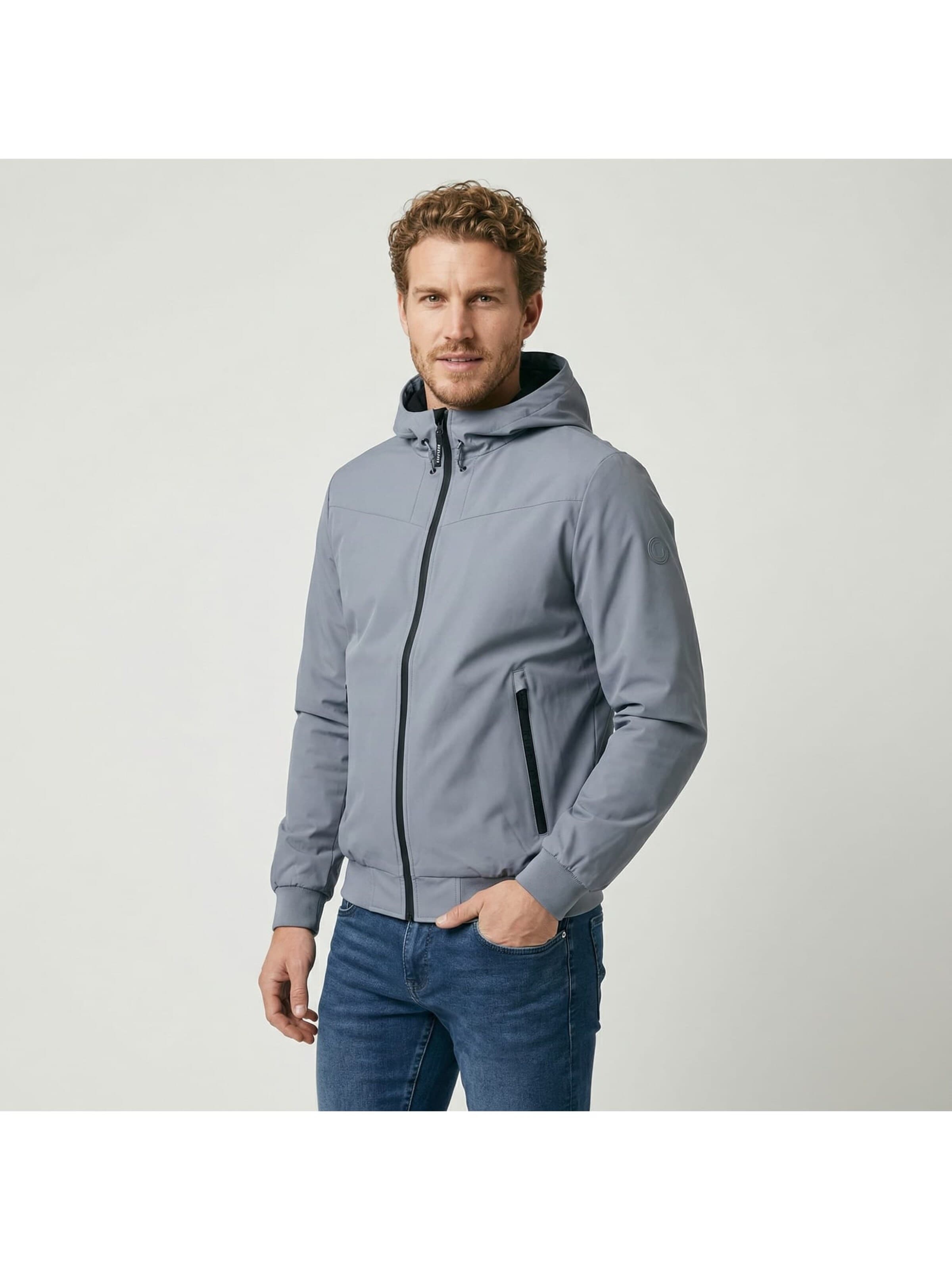 CARS Between-seasons coat 'Jorym' in Blue: front
