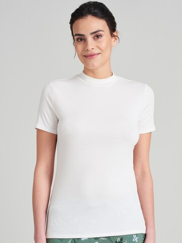 T-shirt 'Mix & Relax' SCHIESSER en blanc : devant