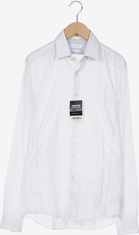 Calvin Klein Button Up Shirt in XS in White: front
