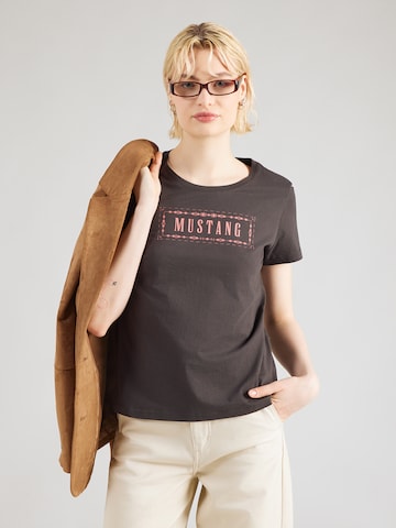MUSTANG Póló 'Alma' - fekete: elől