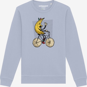 Felpa ' Banana Rider ' di Watapparel in blu: frontale