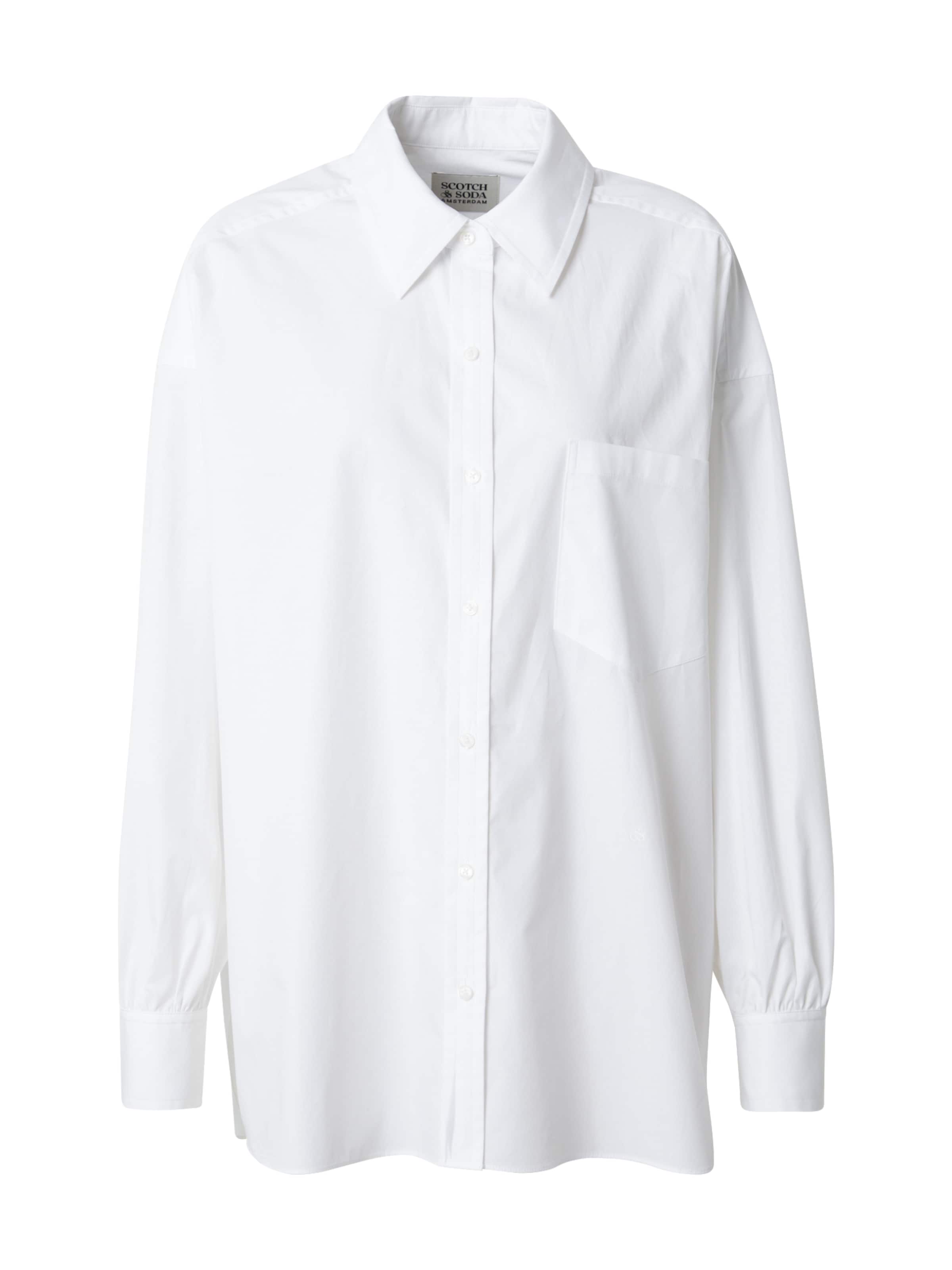SCOTCH &amp; SODA Blouse in Wit: voorkant