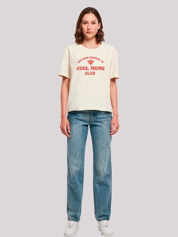 T-shirt 'Mothers Day Cool Moms Club Membership Trendy Motherhood' F4NT4STIC en beige