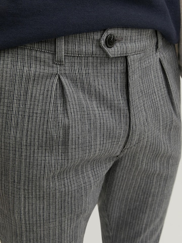 JACK & JONES - Tapered Pantalón plisado 'Ace Harvey' en gris