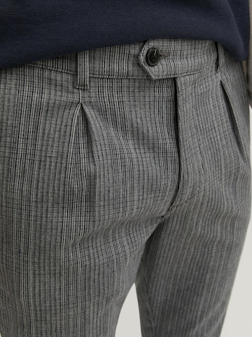 JACK & JONES Tapered Pleat-front trousers 'Ace Harvey' in Grey