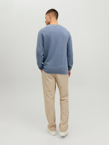 JACK & JONES Klasický střih Svetr 'Hill' – modrá