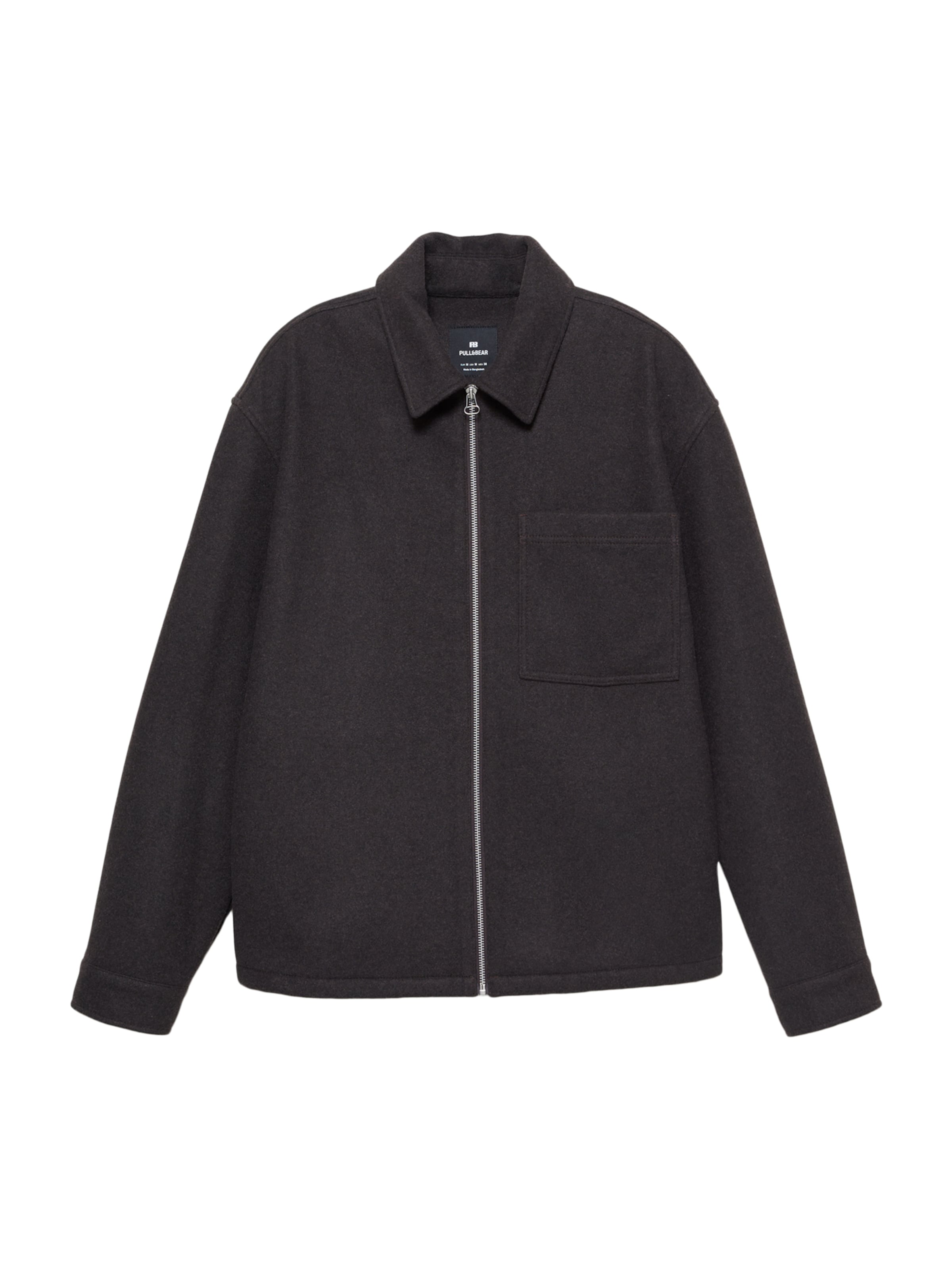 Pull&Bear Between-Season Jacket in Black: front