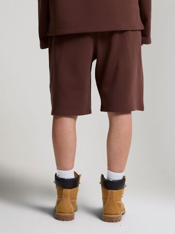 AND1 Loosefit Παντελόνι 'On Court Applique' σε καφέ