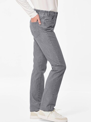 Goldner Slimfit Jeans 'LOUISA' in Grau
