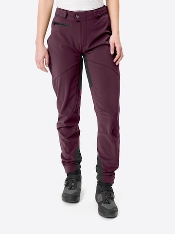 VAUDE Tapered Outdoor trousers 'Qimsa II' in Purple