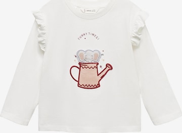 T-Shirt 'FUNNY' MANGO KIDS en blanc : devant