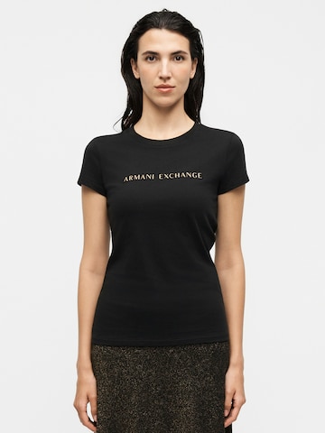 ARMANI EXCHANGE Póló - fekete: elől