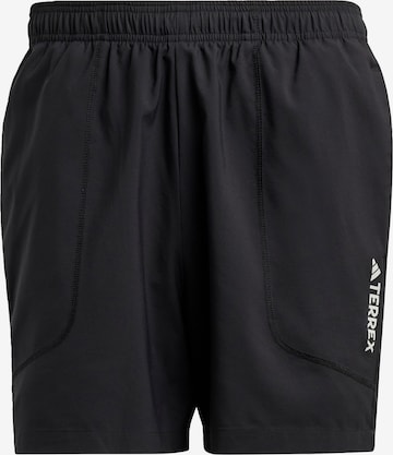 ADIDAS TERREX Regular Outdoor Pants 'Multi' in Black: front