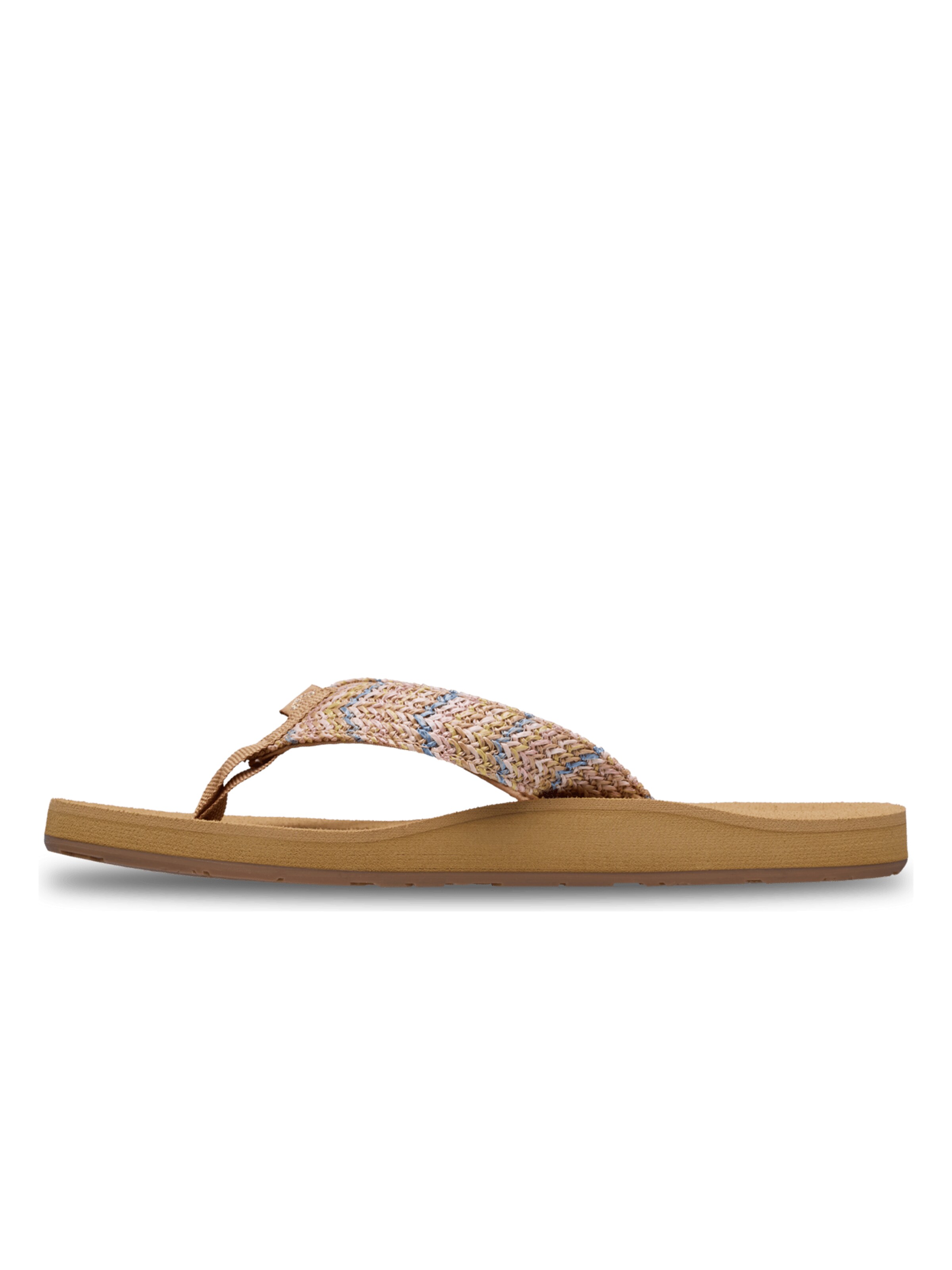 ROXY T-Bar Sandals 'Porto Raffia' in Brown