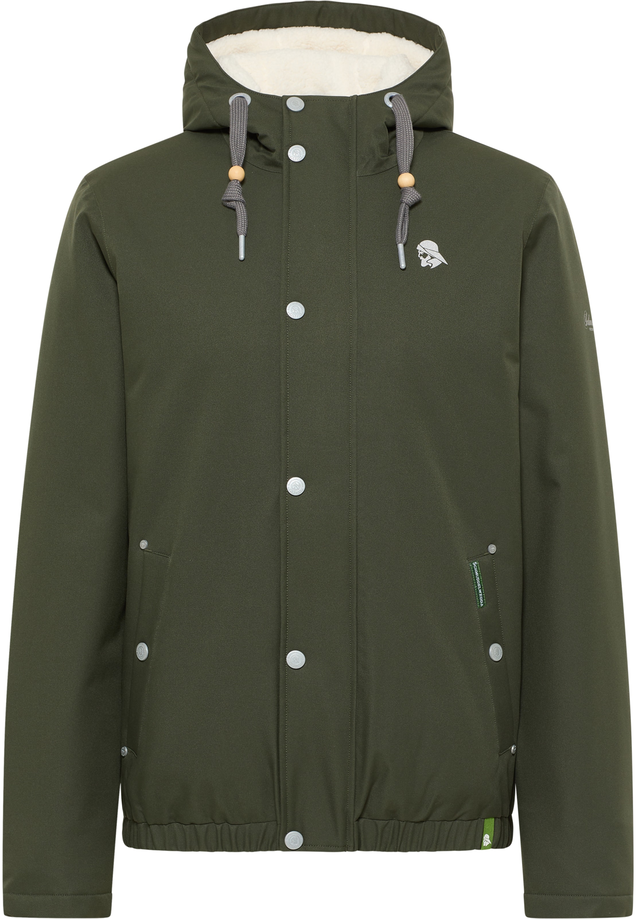 Veste d’hiver Schmuddelwedda en vert : devant