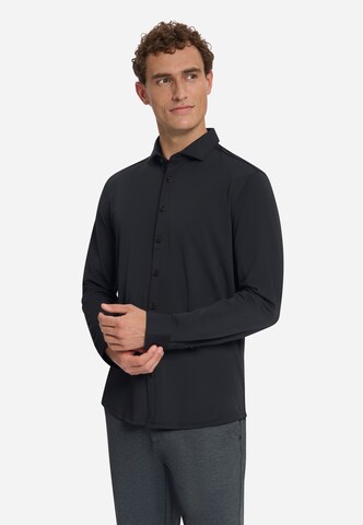 No Excess Regular Fit Hemd 'Sedoc' in Schwarz