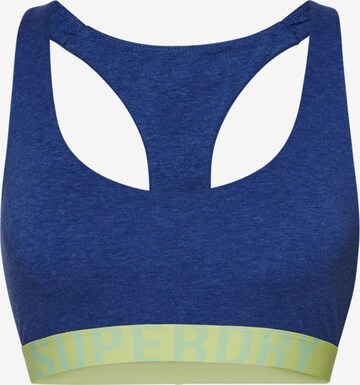 Superdry Bustier Sport bh in Blauw: voorkant