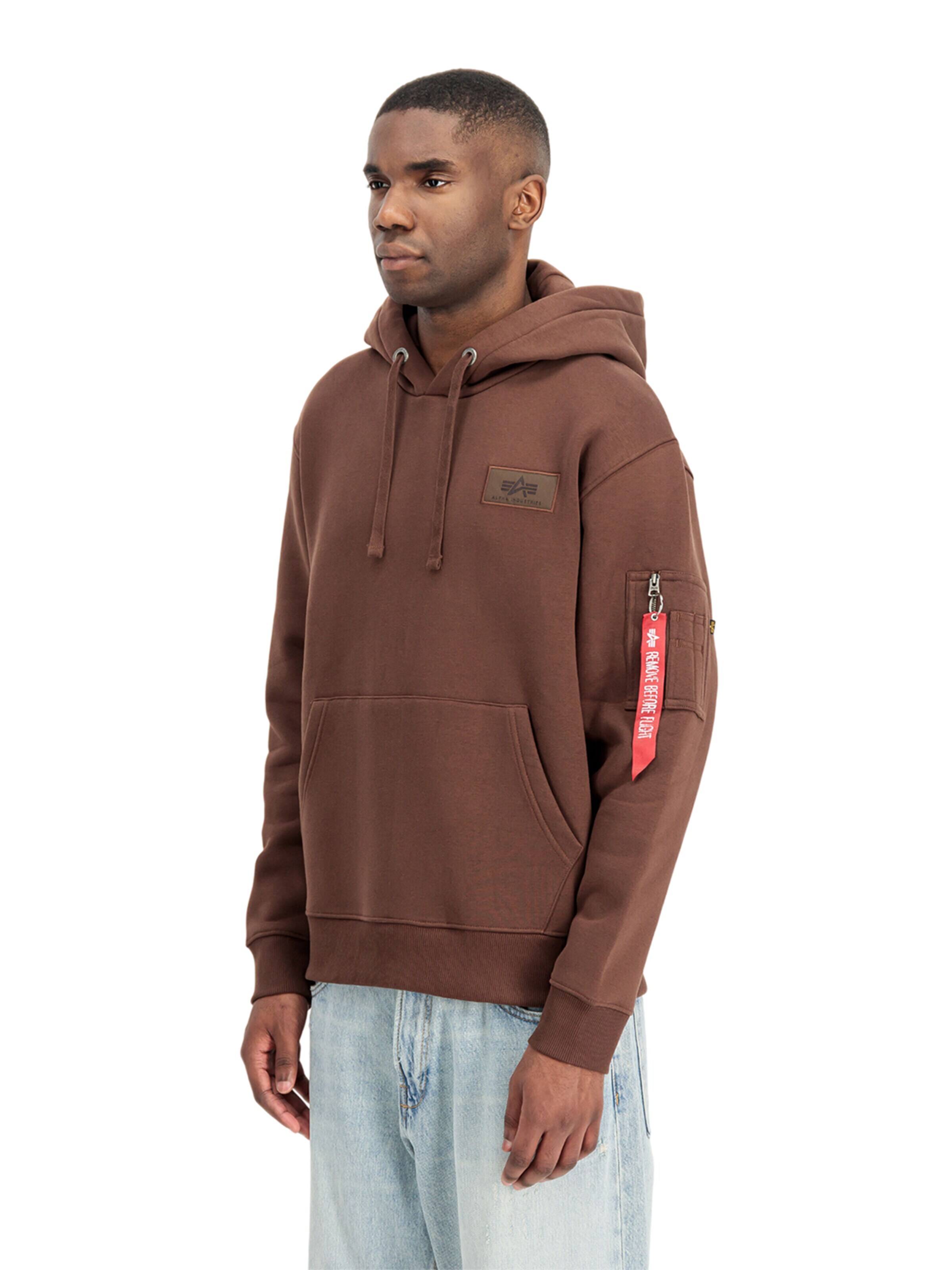 ALPHA INDUSTRIES Mikina - Hnedá