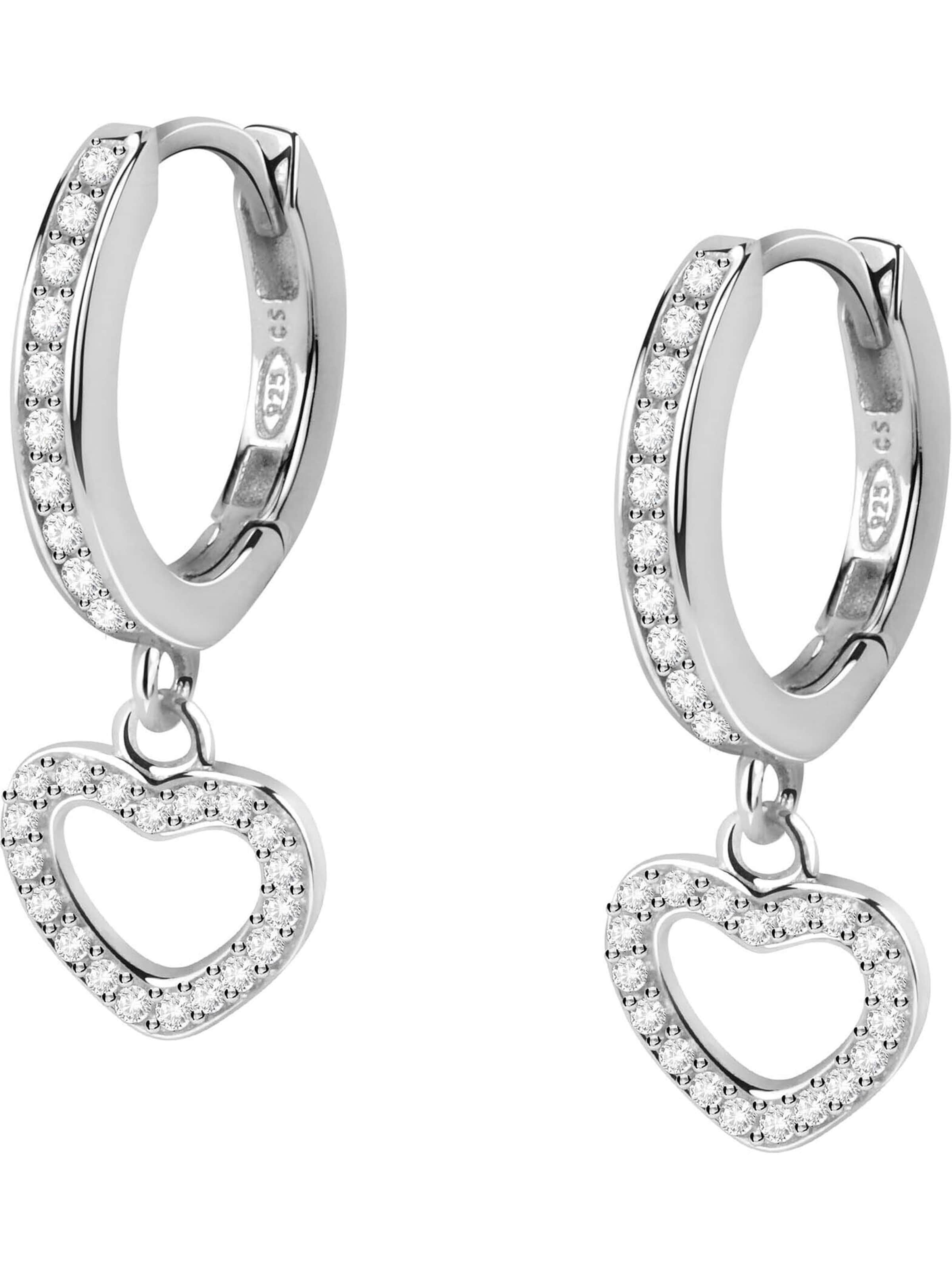 CHRIST Earrings in Silver: front