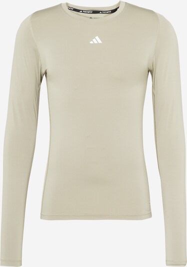 ADIDAS PERFORMANCE Funkcionalna majica | greige / bela barva, Prikaz izdelka