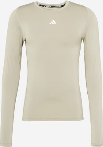 ADIDAS PERFORMANCE Performance shirt 'Techfit ' in Grey: front