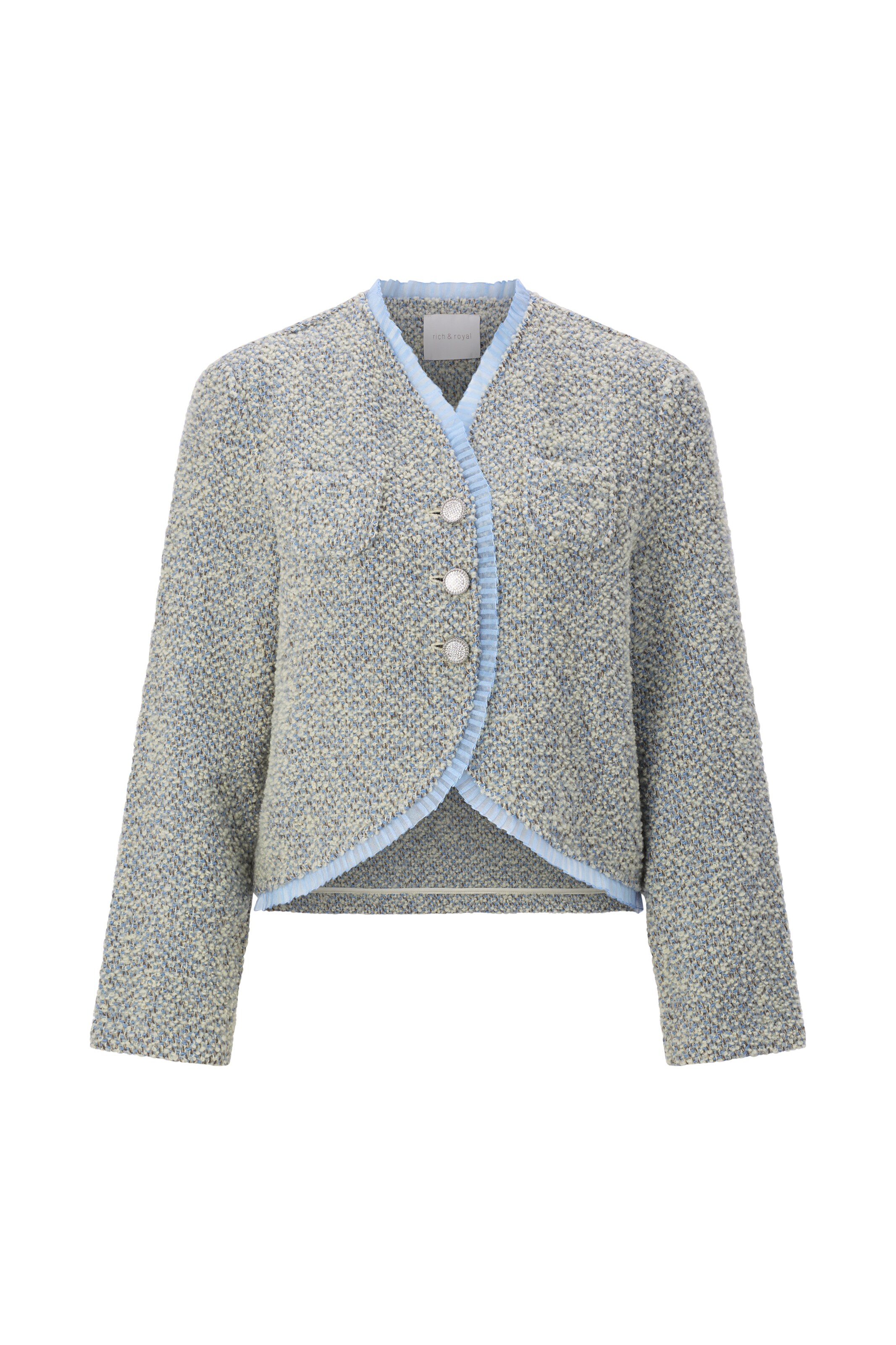 Rich & Royal Strickjacke in Blau: Vorderseite