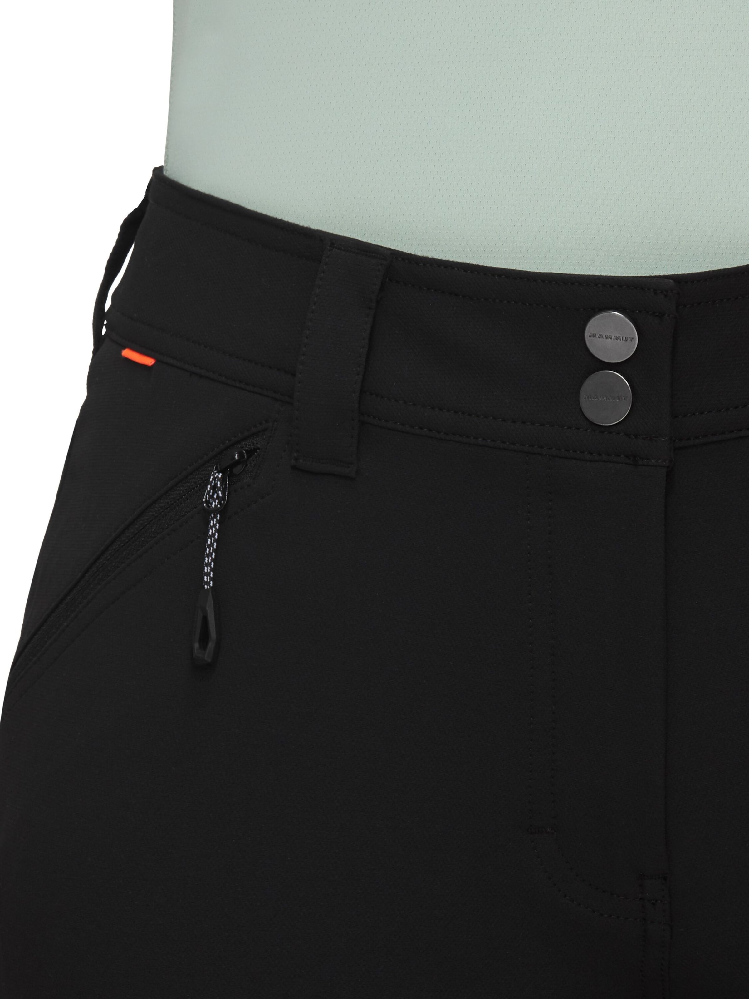 MAMMUT Regular Outdoor Pants 'Zinal Guide SO Hybrid' in Black